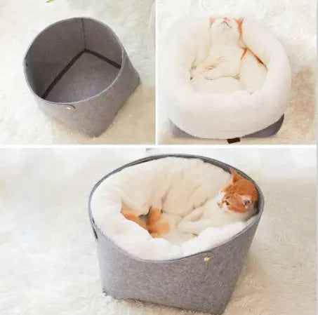 Winter Warm Cat Bed