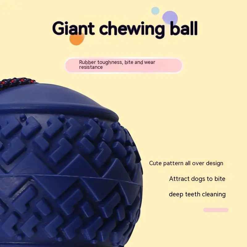 Interactive Dog Toy Ball Interactive Teether With Rope
