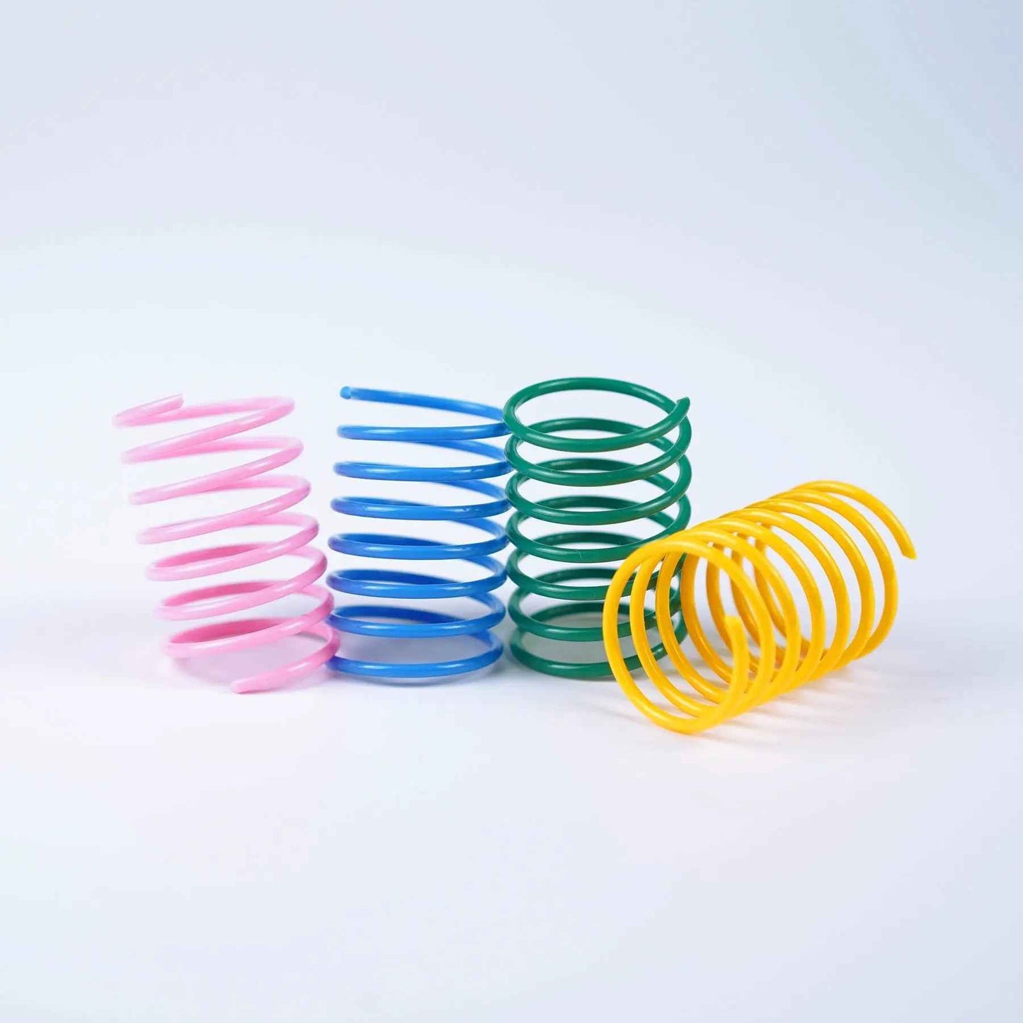 Colorful Plastic Spring Cat Toy