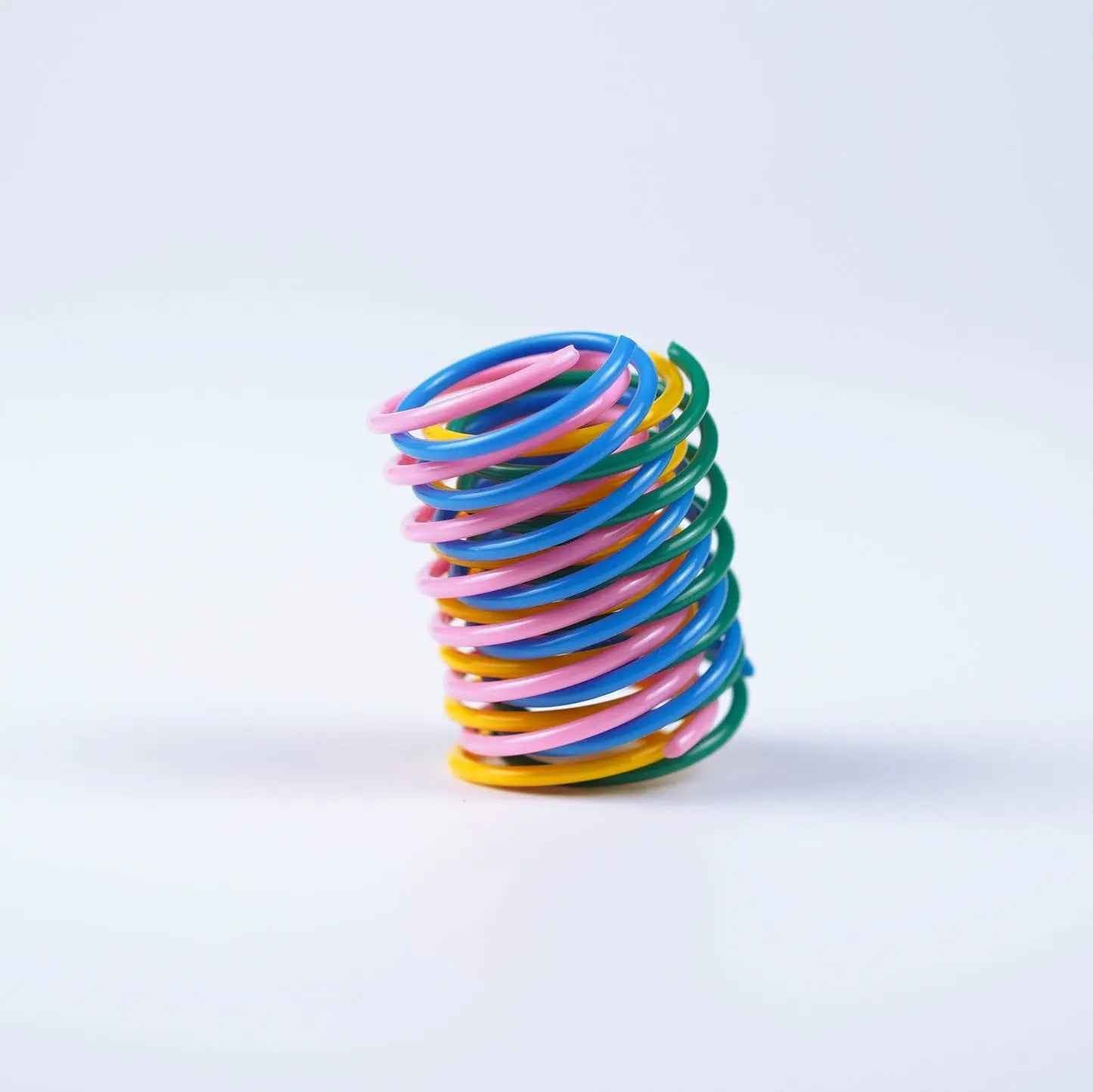 Colorful Plastic Spring Cat Toy