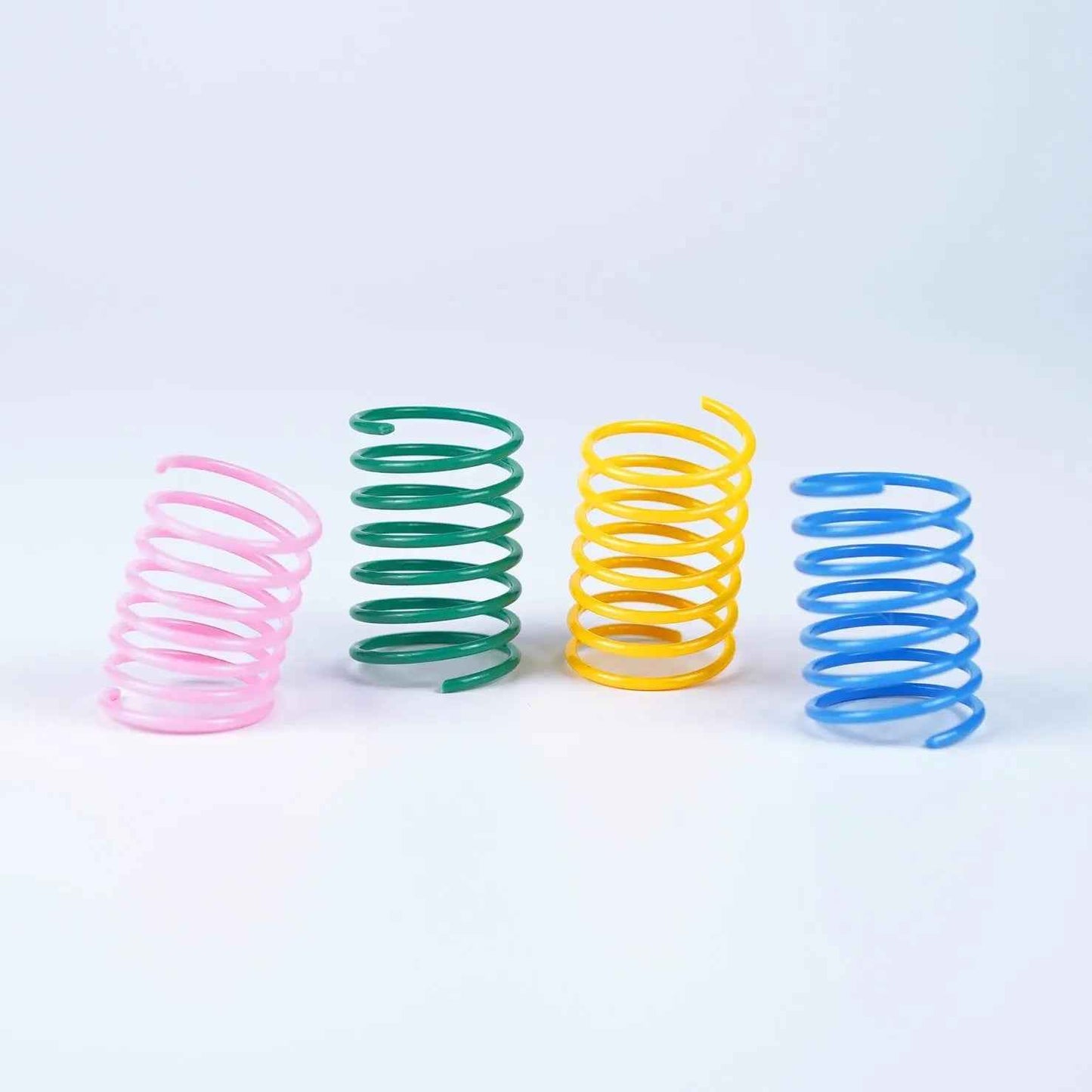 Colorful Plastic Spring Cat Toy