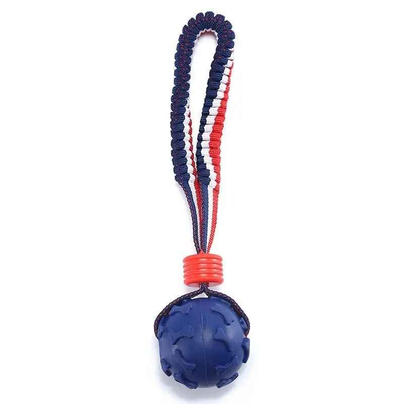 Interactive Dog Toy Ball Interactive Teether With Rope