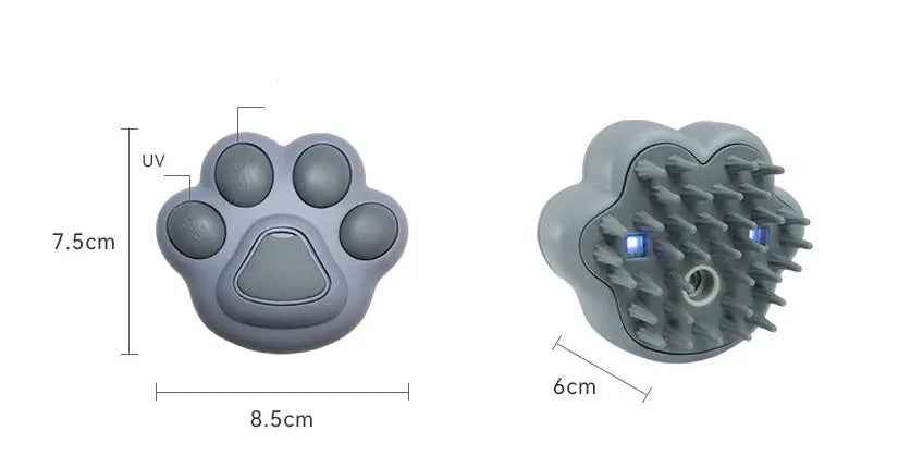 Paw Brush Steam Hair Removal And Massage For Cat And Dog