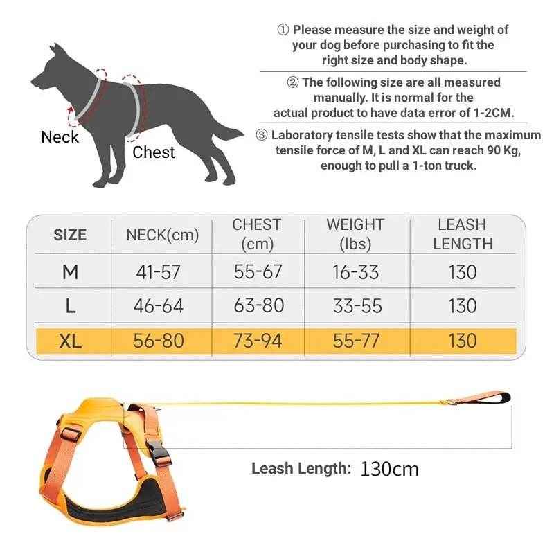 2-in-1 Dog Harness Built-In