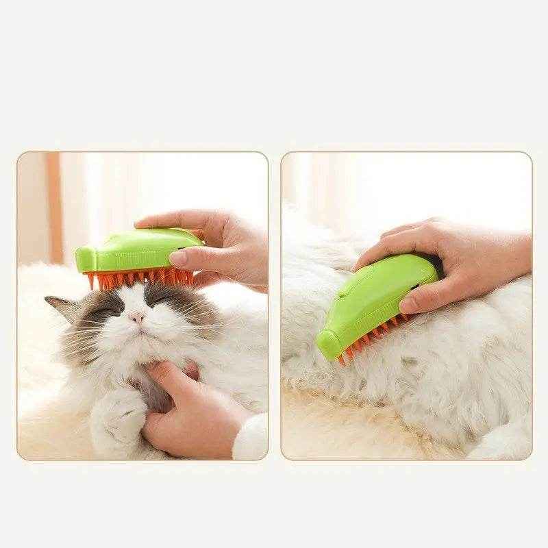 3 In 1 Pet Steam Brush For Cat And  Dog