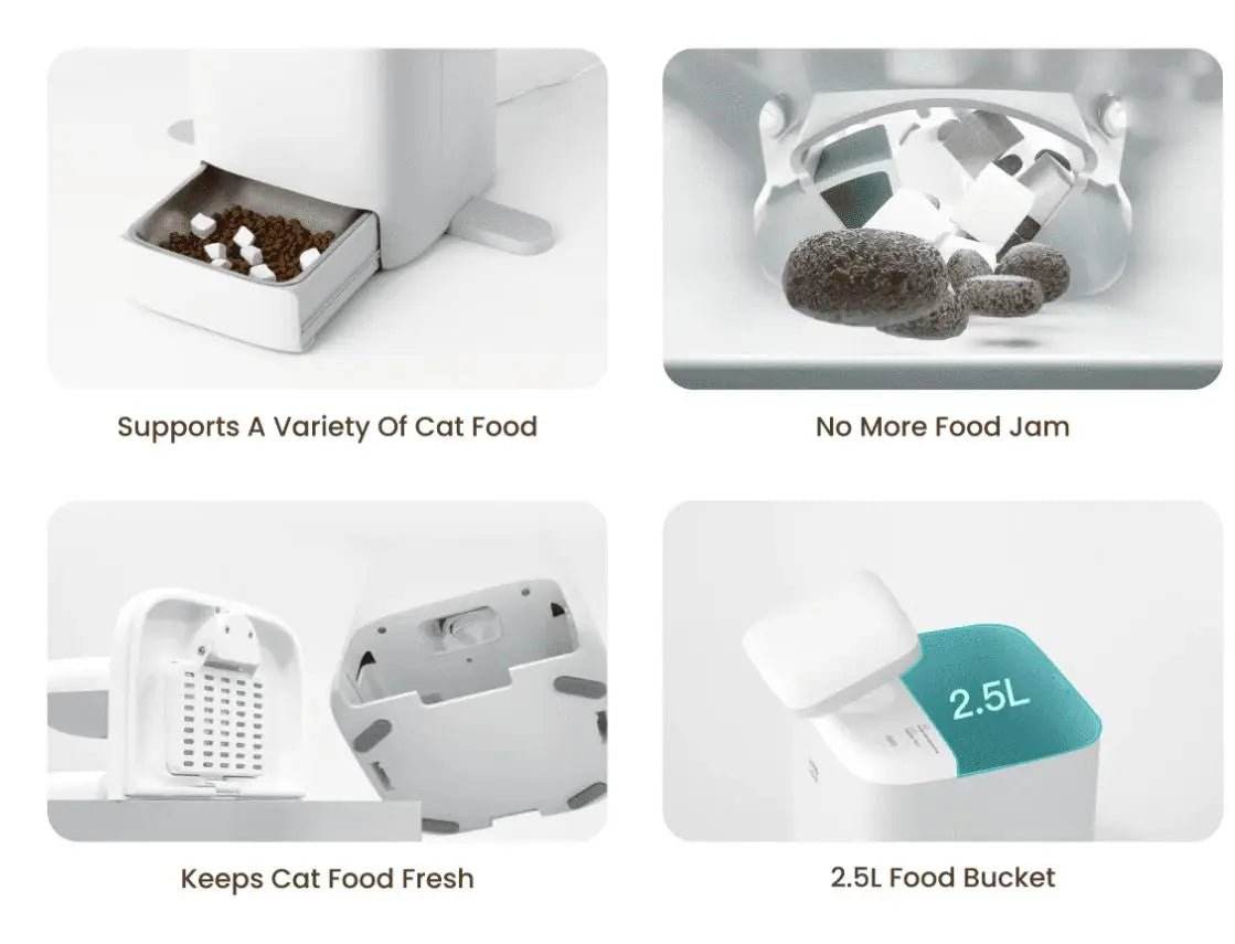 Automatic Cat Feeder With Camera 1080P HD Live Video - YOUYA PET
