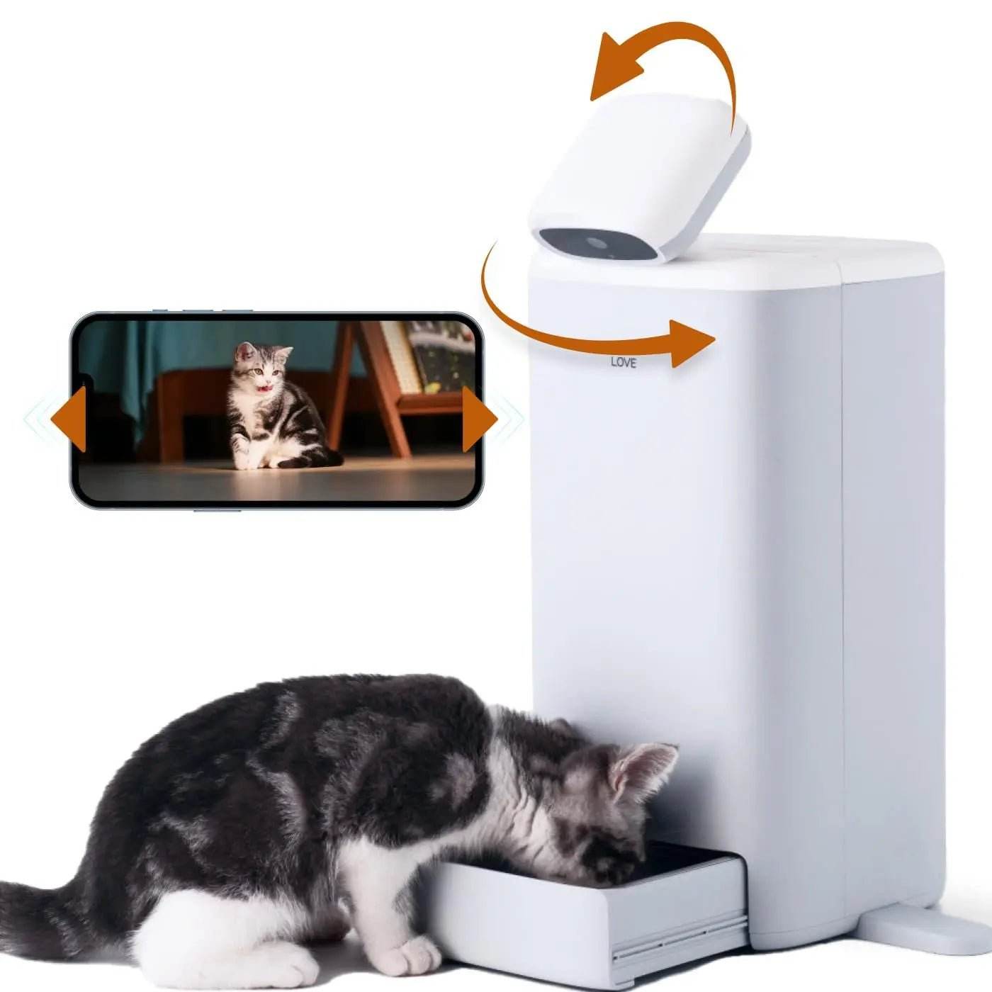 Automatic Cat Feeder With Camera 1080P HD Live Video - YOUYA PET