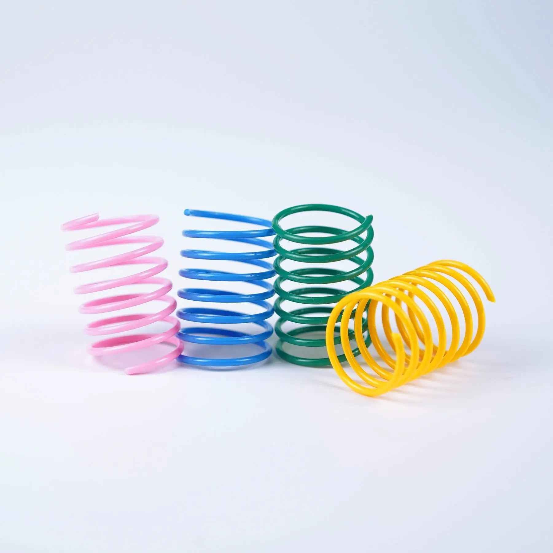Colorful Plastic Spring Cat Toy
