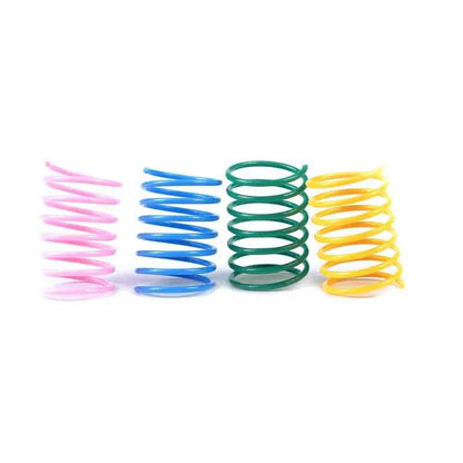 Colorful Plastic Spring Cat Toy