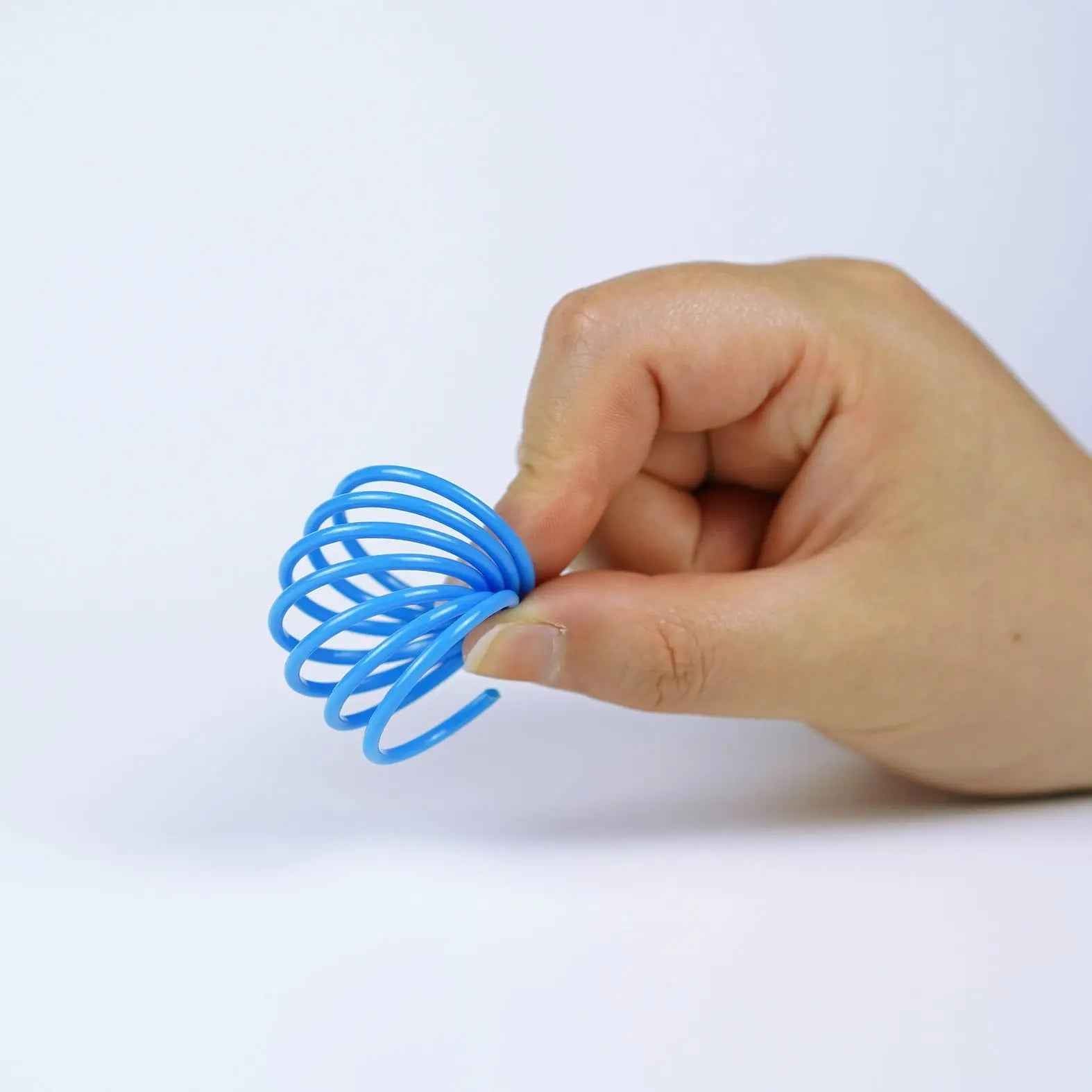 Colorful Plastic Spring Cat Toy