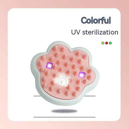Paw Brush Steam Hair Removal And Massage For Cat And Dog