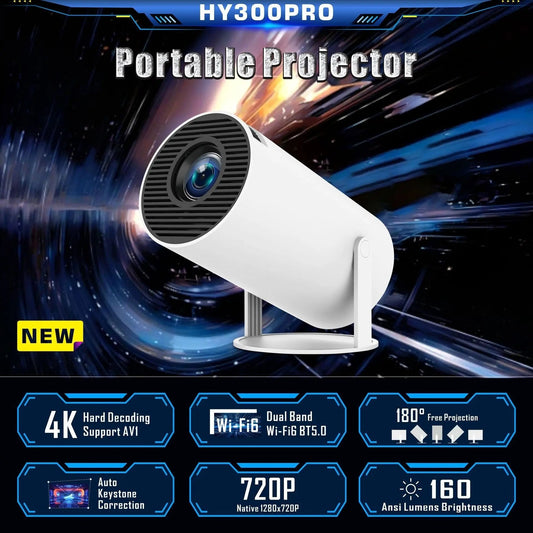 HY300 Pro Projector Home Theatre Entertainment Portable Small Projector - YOUYA PET