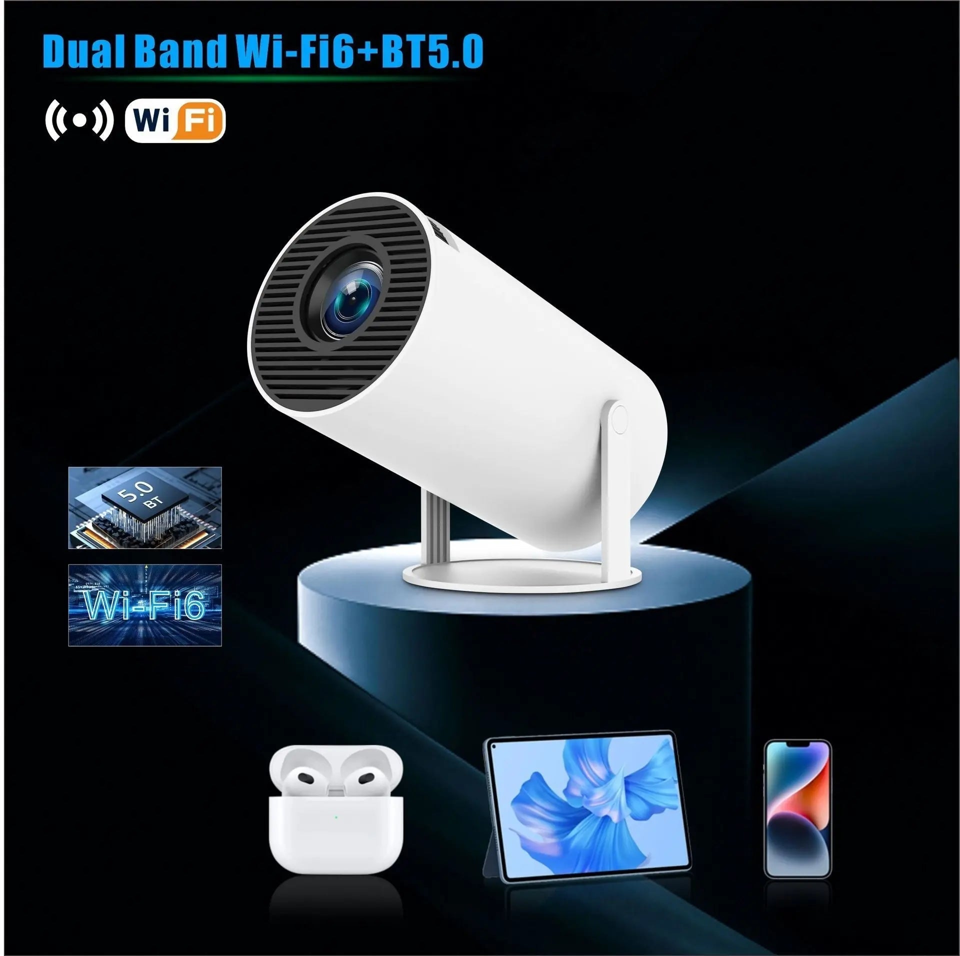 HY300 Pro Projector Home Theatre Entertainment Portable Small Projector - YOUYA PET